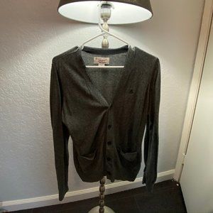 Penguin button up cardigan, long sleeve